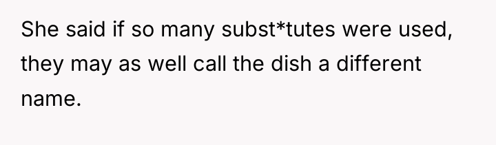 She said if so many subst*tutes were used, they may...
