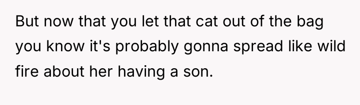 But now that you let that cat out of the...