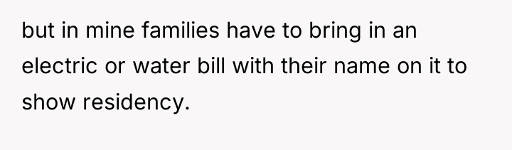 but in mine families have to bring in an electric...