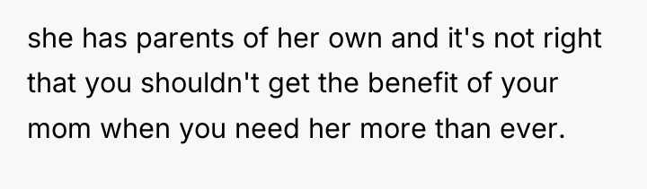 she has parents of her own and it's not right...