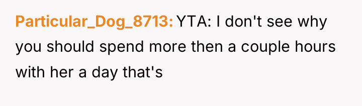 Particular_Dog_8713 YTA: I don't see why you should spend more...