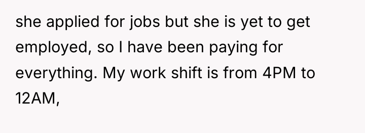 she applied for jobs but she is yet to get...