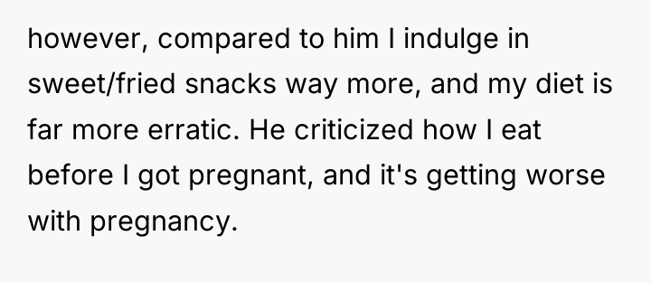 however, compared to him I indulge in sweet/fried snacks way...