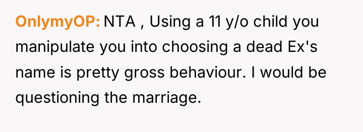 OnlymyOP NTA , Using a 11 y/o child you manipulate...
