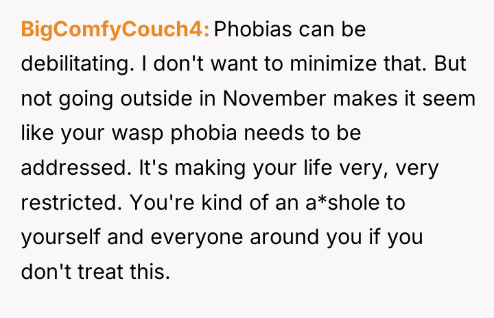 BigComfyCouch4 Phobias can be debilitating. I don't want to minimize...