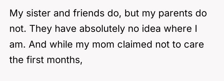 My sister and friends do, but my parents do not....