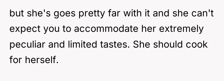 but she's goes pretty far with it and she can't...