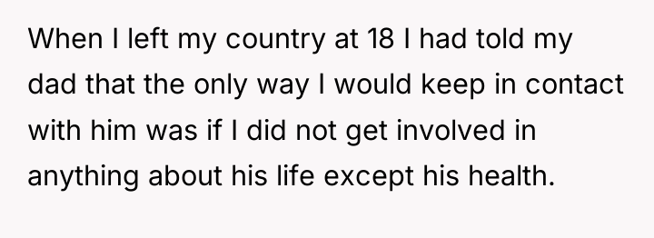 When I left my country at 18 I had told...