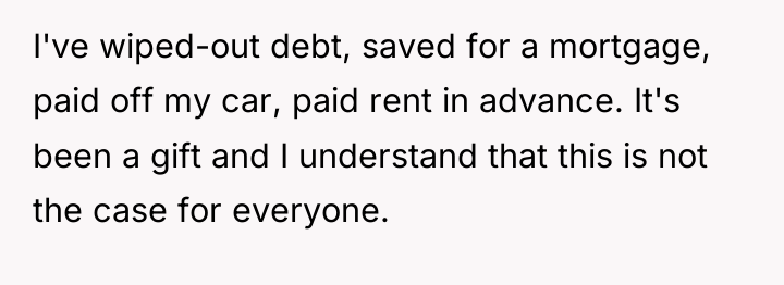 I've wiped-out debt, saved for a mortgage, paid off my...