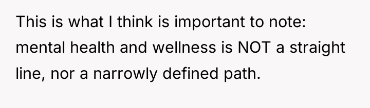 This is what I think is important to note: mental...