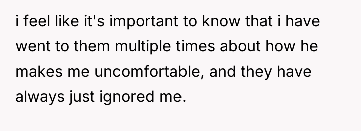 i feel like it's important to know that i have...