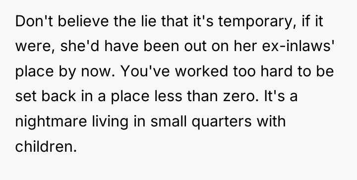 Don't believe the lie that it's temporary, if it were,...
