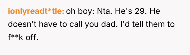 ionlyreadt*tle oh boy: Nta. He's 29. He doesn't have to...