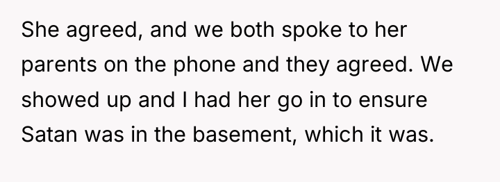 She agreed, and we both spoke to her parents on...