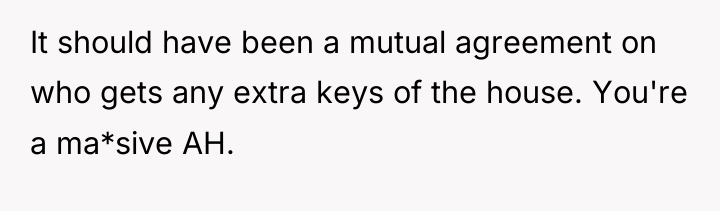 It should have been a mutual agreement on who gets...