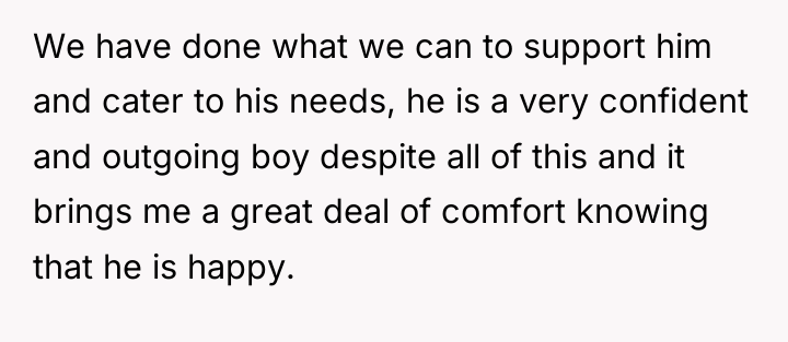 We have done what we can to support him and...
