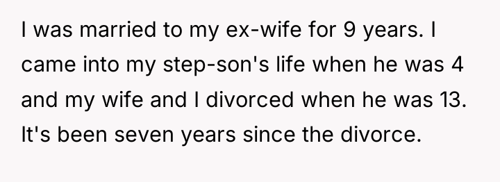 I was married to my ex-wife for 9 years. I...