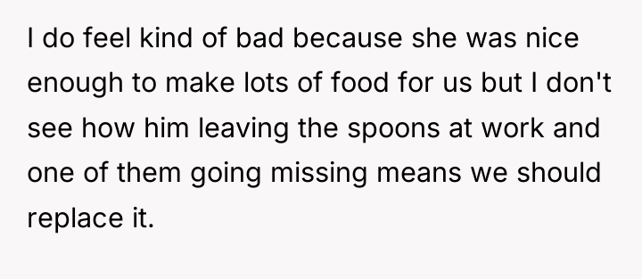 I do feel kind of bad because she was nice...