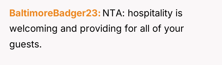 BaltimoreBadger23 NTA: hospitality is welcoming and providing for all of...