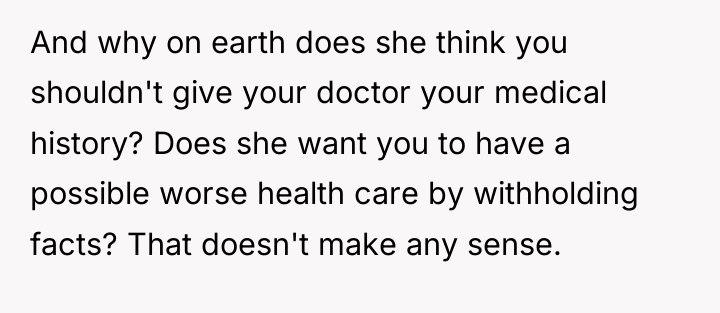 And why on earth does she think you shouldn't give...