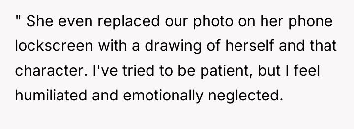 " She even replaced our photo on her phone lockscreen...