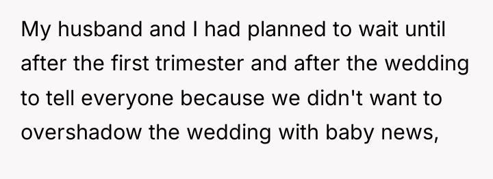 My husband and I had planned to wait until after...