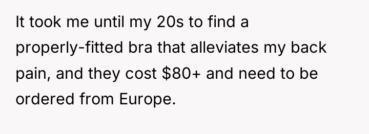 It took me until my 20s to find a properly-fitted...