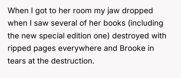 When I got to her room my jaw dropped when...
