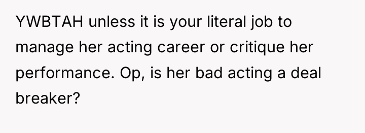 YWBTAH unless it is your literal job to manage her...