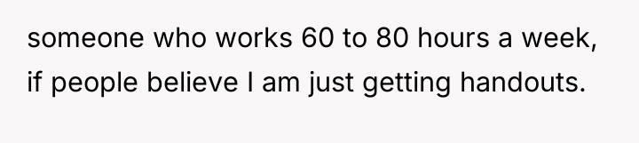 someone who works 60 to 80 hours a week, if...