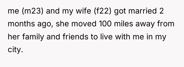 me (m23) and my wife (f22) got married 2 months...