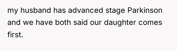 my husband has advanced stage Parkinson and we have both...