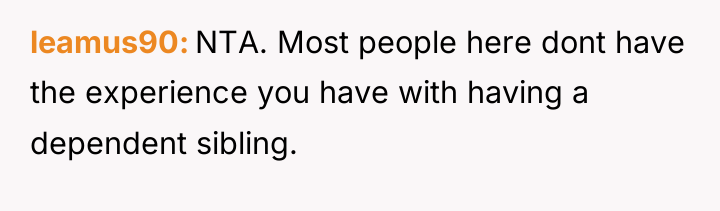 leamus90 NTA. Most people here dont have the experience you...