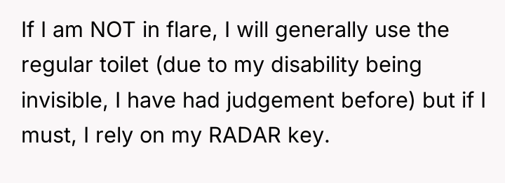 If I am NOT in flare, I will generally use...