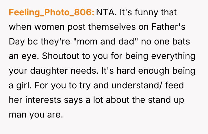 Feeling_Photo_806 NTA. It's funny that when women post themselves on...