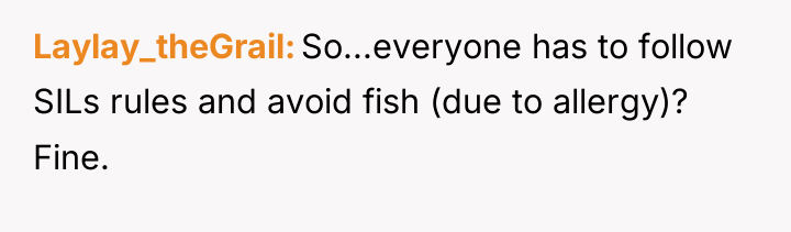 Laylay_theGrail So...everyone has to follow SILs rules and avoid fish...