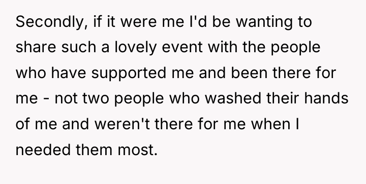 Secondly, if it were me I'd be wanting to share...