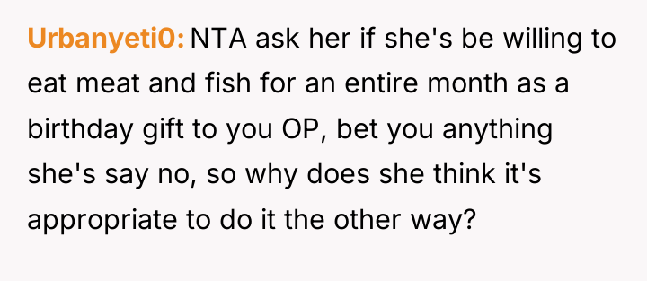 Urbanyeti0 NTA ask her if she's be willing to eat...