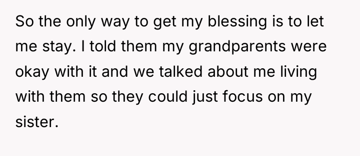 So the only way to get my blessing is to...