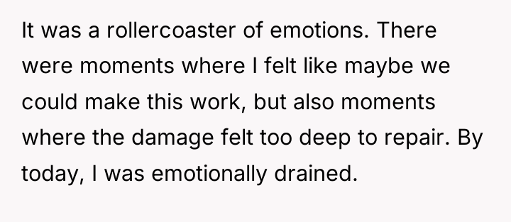 It was a rollercoaster of emotions. There were moments where...
