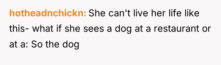 hotheadnchickn She can't live her life like this- what if...
