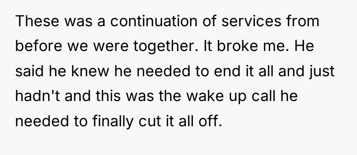 These was a continuation of services from before we were...
