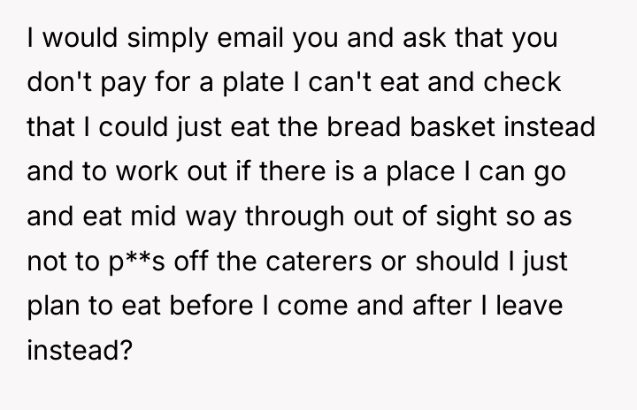 I would simply email you and ask that you don't...