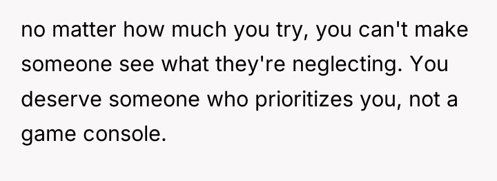 no matter how much you try, you can't make someone...