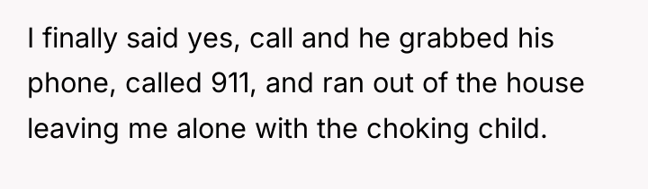 I finally said yes, call and he grabbed his phone,...