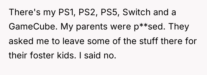 There's my PS1, PS2, PS5, Switch and a GameCube. My...