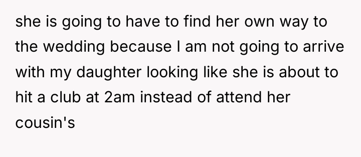 she is going to have to find her own way...