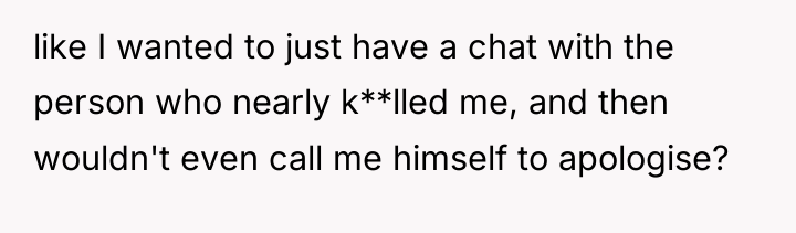 like I wanted to just have a chat with the...