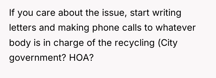 If you care about the issue, start writing letters and...