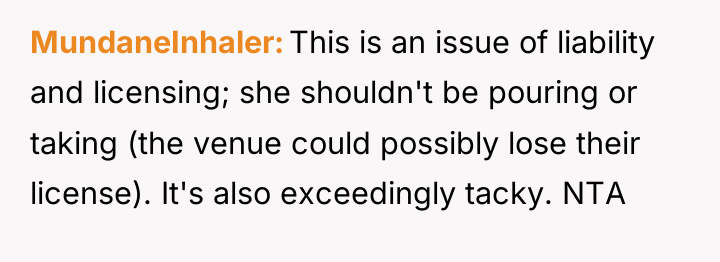 MundaneInhaler This is an issue of liability and licensing; she...